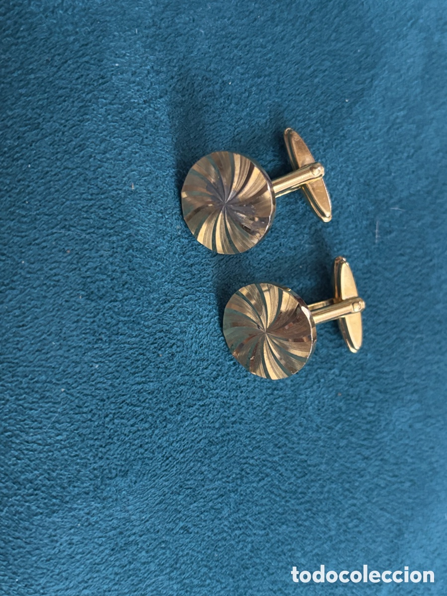 Joyeria: Gemelos de metal dorado - Foto 1