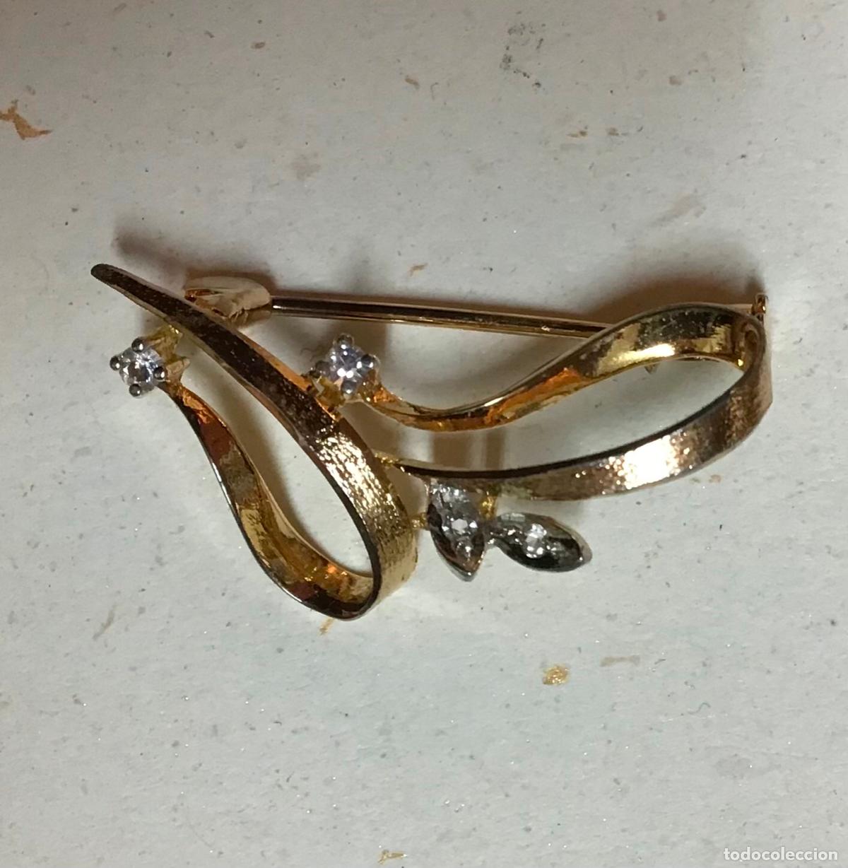 Joyeria: BROCHE DORADO Y CIRCONIOS - Foto 1
