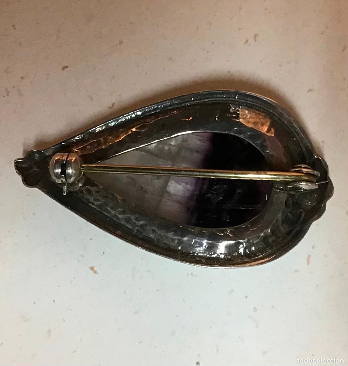 Joyeria: BROCHE DE PLATA Y PIEDRA - Foto 2