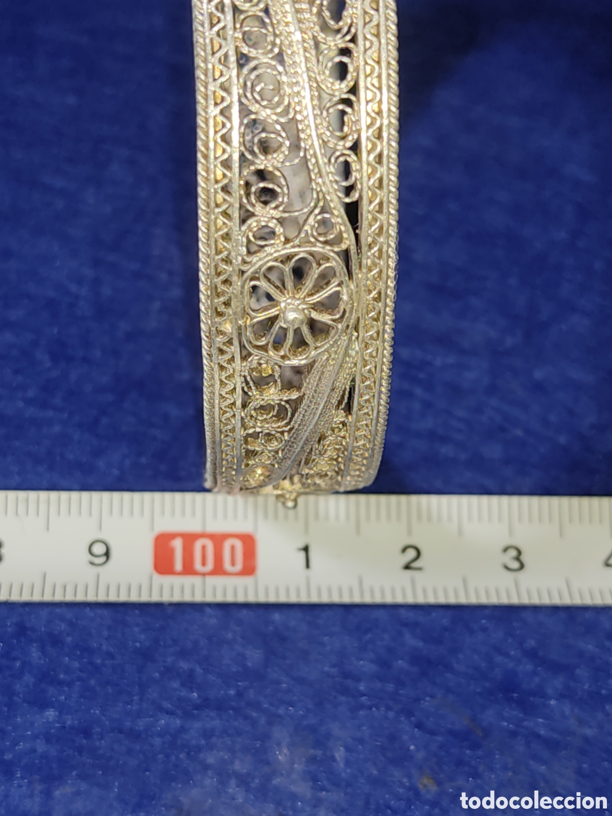 Joyeria: Pulsera antigua de plata filigrana. - Foto 4