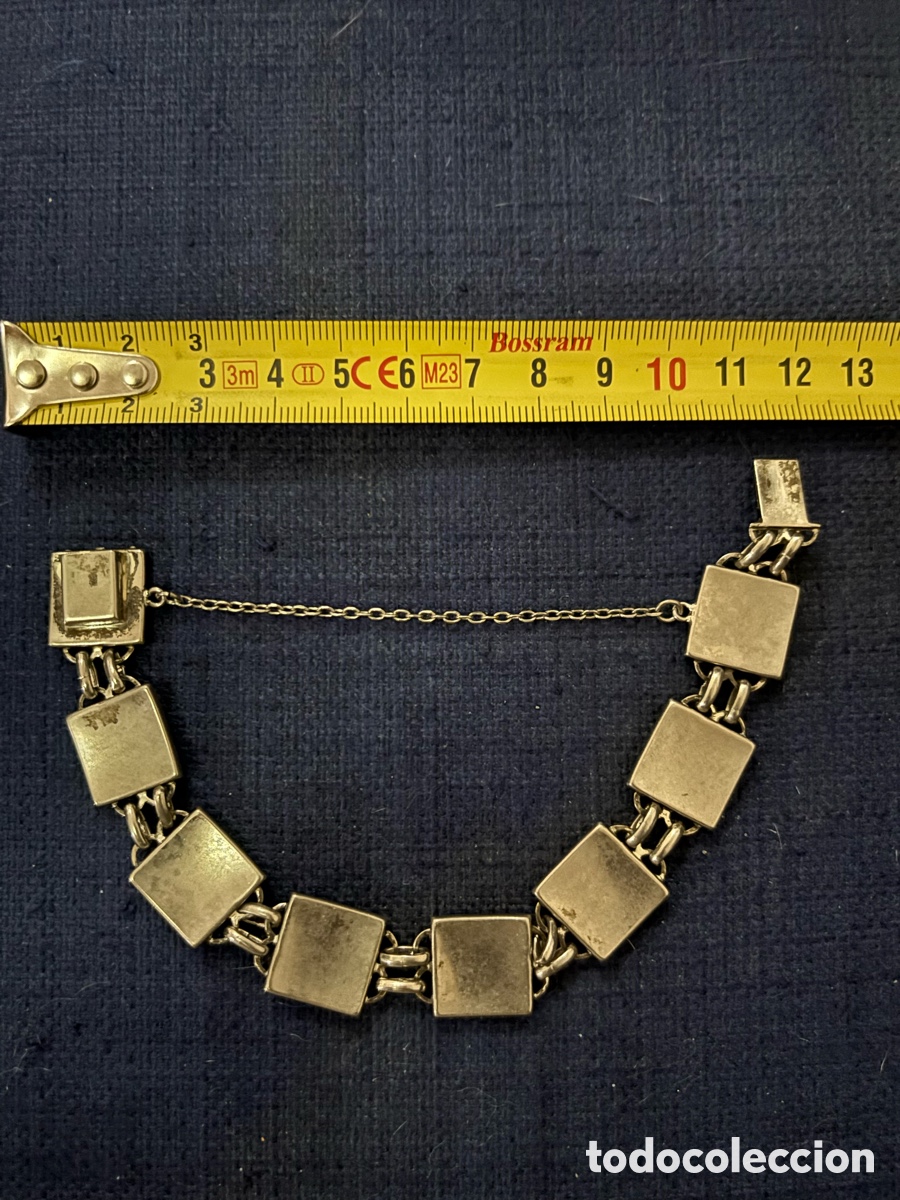 Joyeria: Pulsera de metal plateado - Foto 3