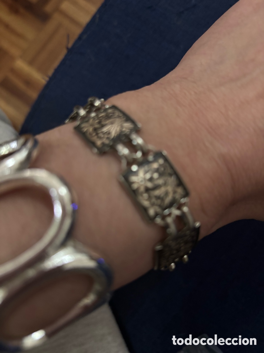 Joyeria: Pulsera de metal plateado - Foto 5