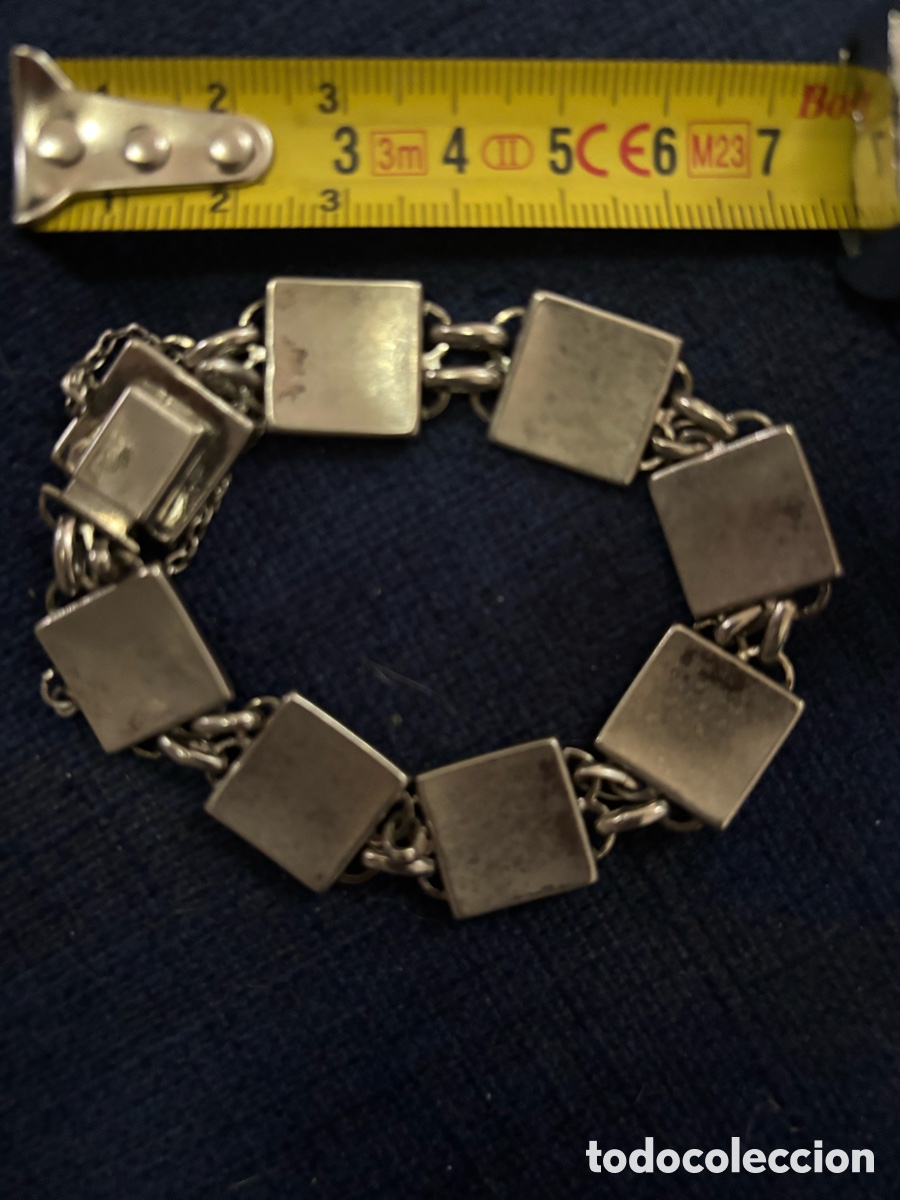 Joyeria: Pulsera de metal plateado - Foto 6