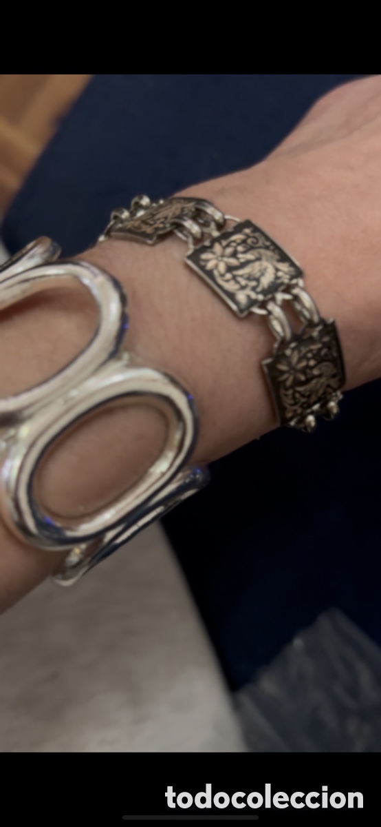 Joyeria: Pulsera de metal plateado - Foto 7