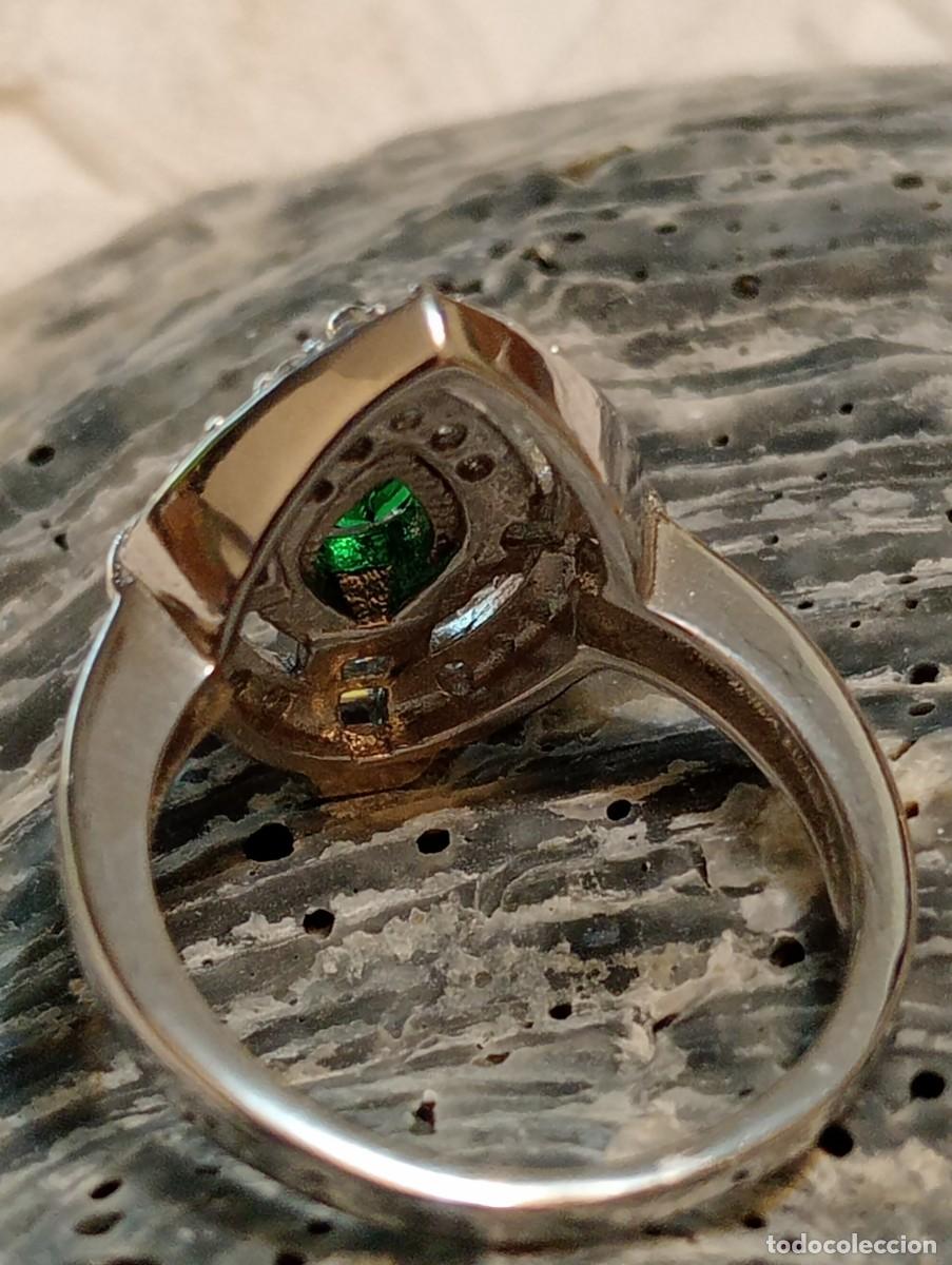 Joyeria: ANILLO DE ESMERALDA, TOPACIOS Y PLATA MACIZA (SIN USAR) - Foto 6