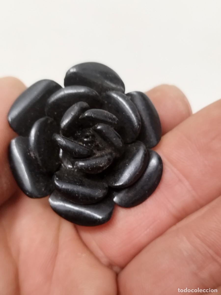 Joyeria: Antiguo anillo con una rosa negra. - Foto 6