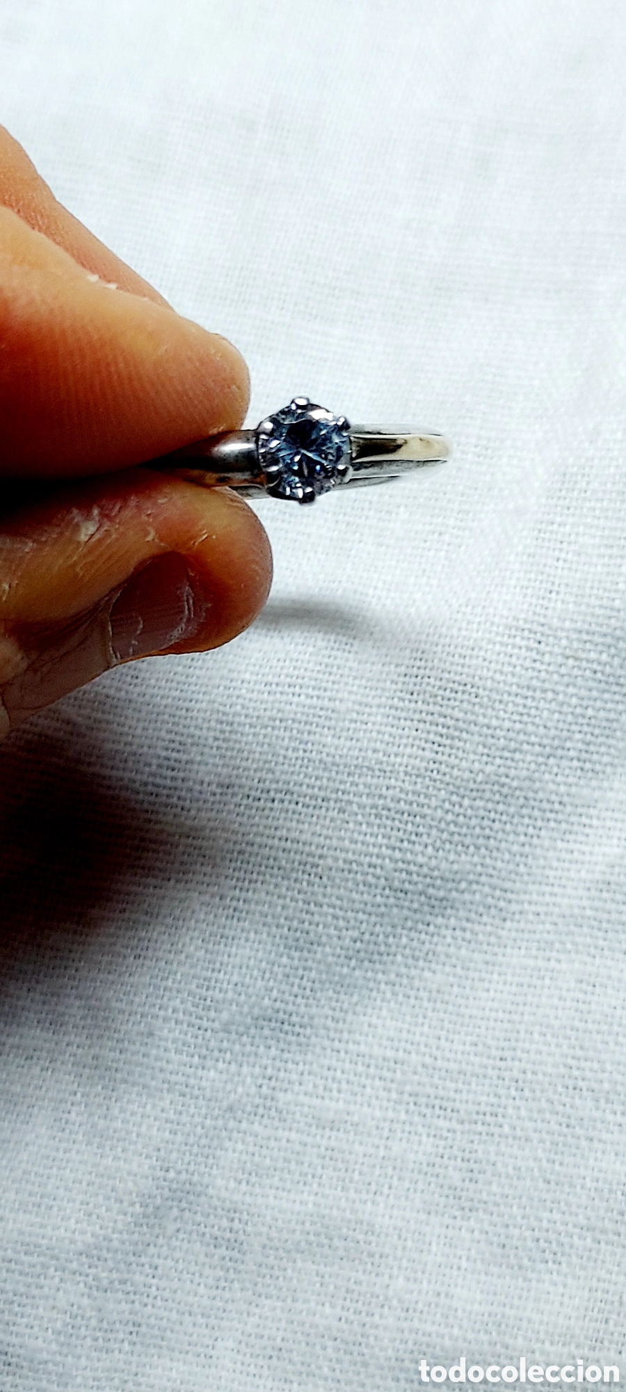 Joyeria: BONITO ANILLO DE PLATA CON CRISTAL - Foto 3