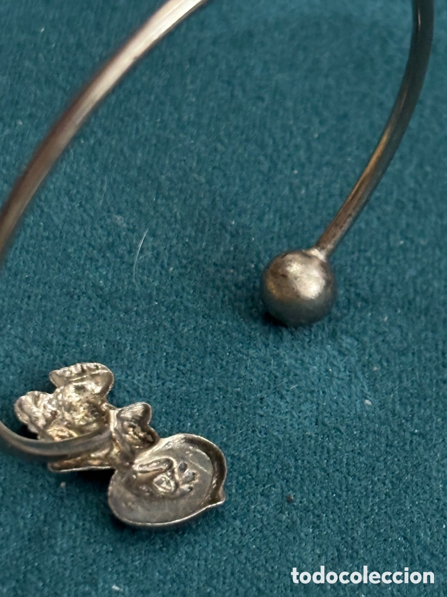 Joyeria: Pulsera r&iacute;gida de metal plateado - Foto 3