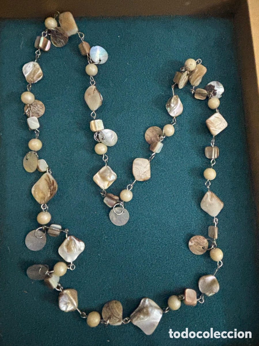 Joyeria: Collar de n&aacute;car vintage sin cierre - Foto 1