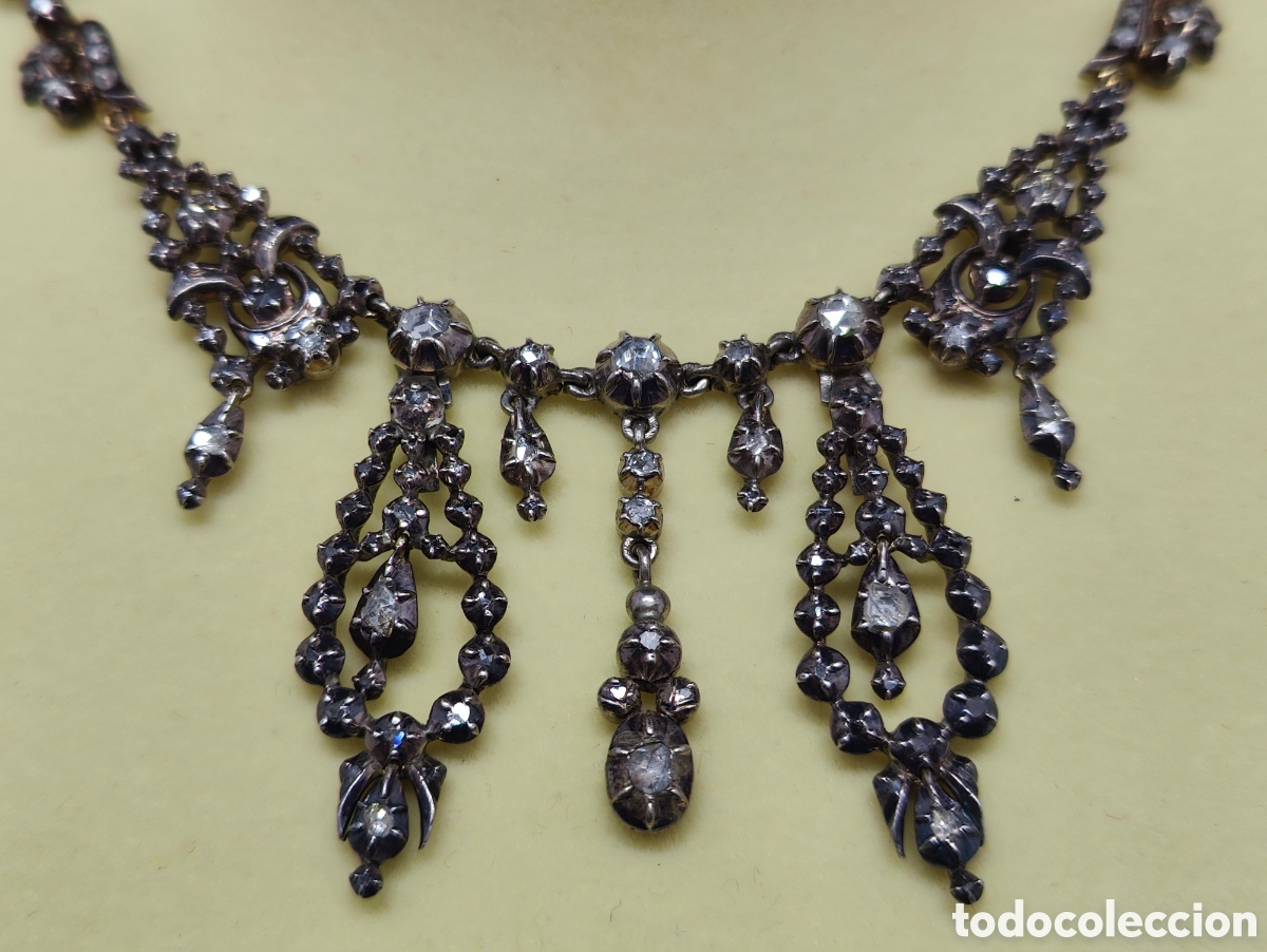 Joyeria: COLLAR DE PLATA, ORO Y DIAMANTES - Foto 5