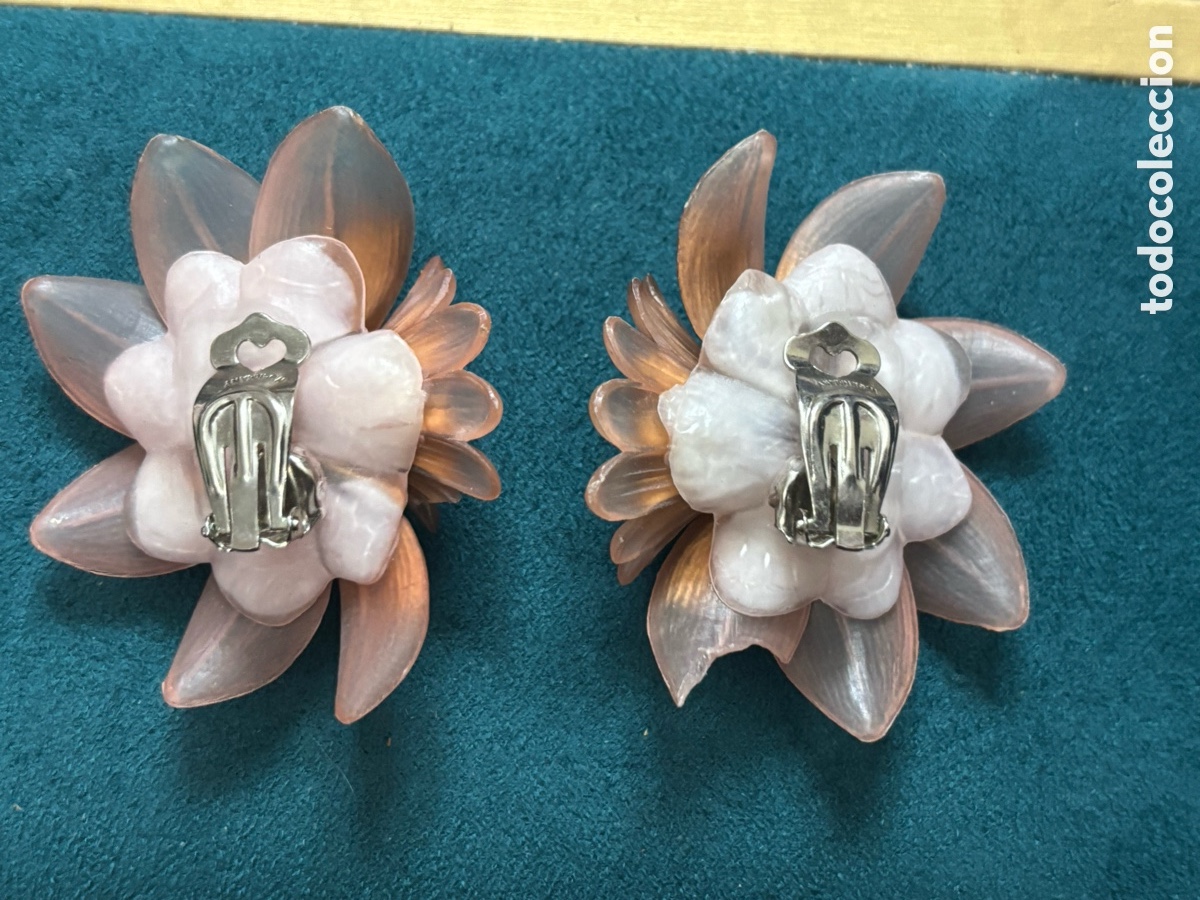 Joyeria: Pendientes grandes con forma de flor - Foto 2