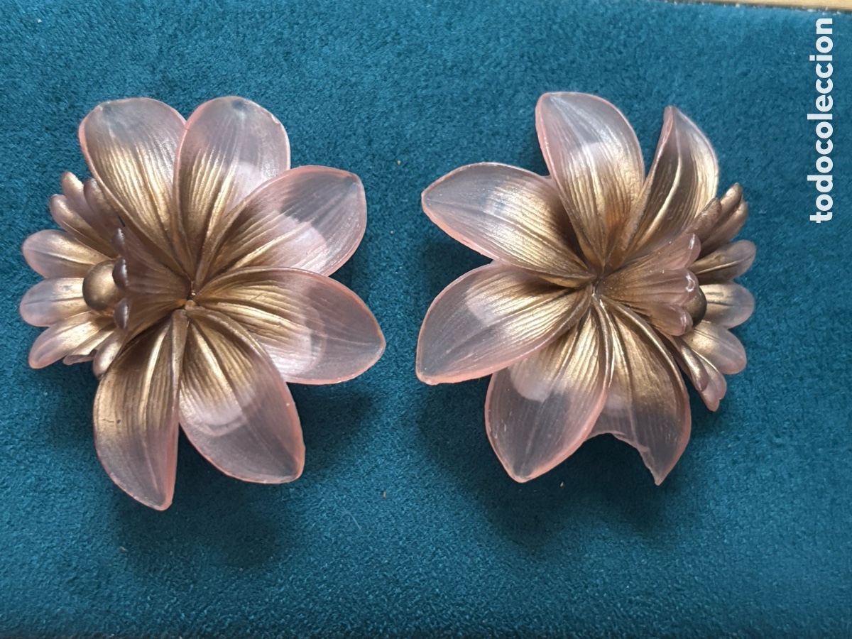 Joyeria: Pendientes grandes con forma de flor - Foto 1