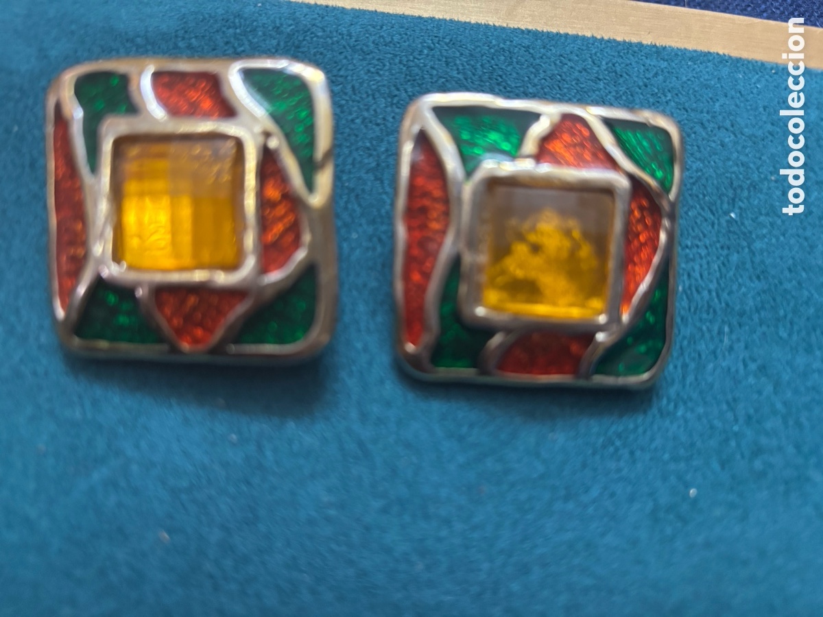 Joyeria: Pendientes vintage pl&aacute;stico - Foto 1