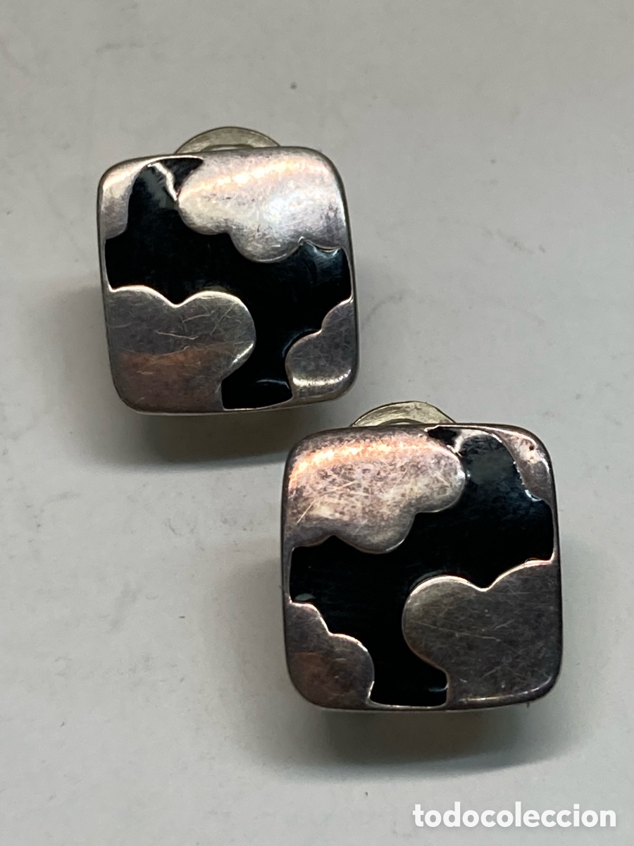 Joyeria: Pendientes de plata esmaltado P101 - Foto 1