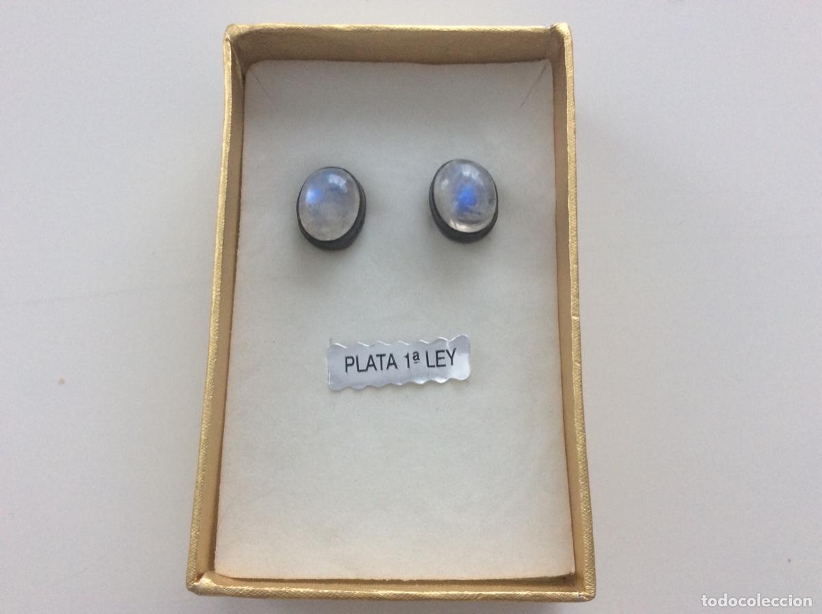 Joyeria: PENDIENTES DE PLATA DE LEY CON CARBUJON DE PERLA LUNA - Foto 1