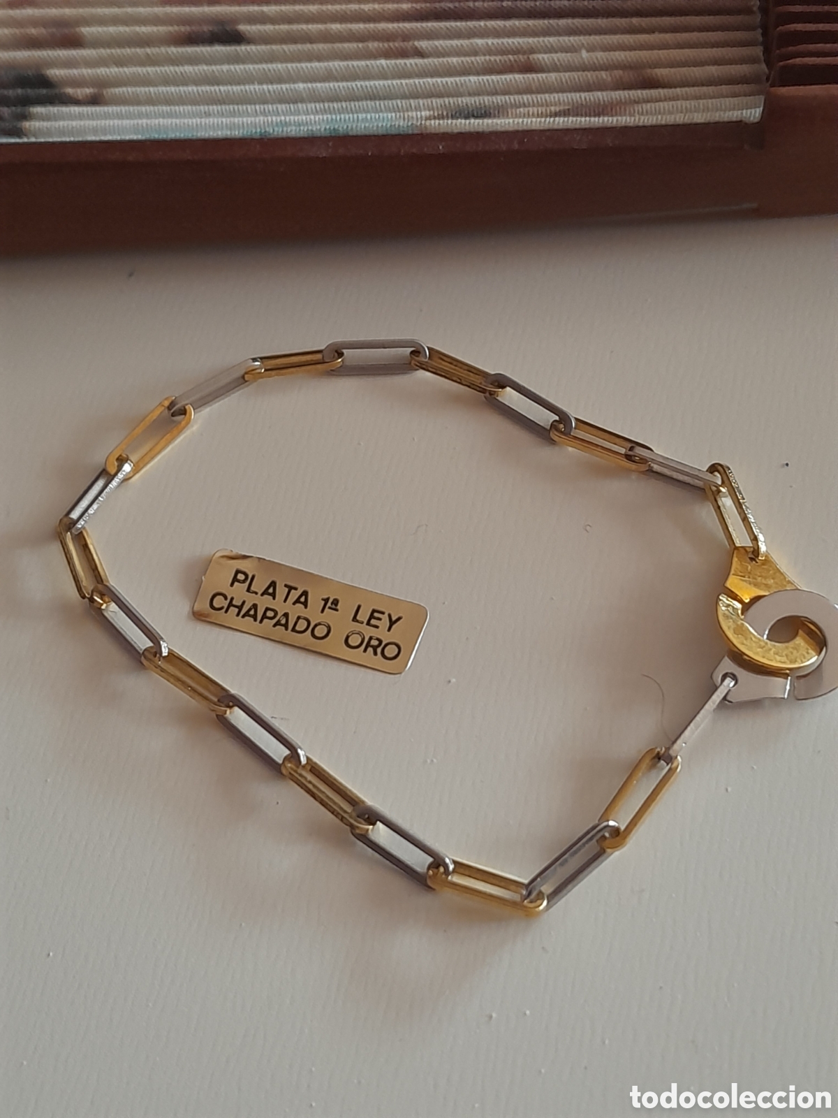 Joyeria: PULSERA DE PLATA CHAPADA EN ORO - Foto 3
