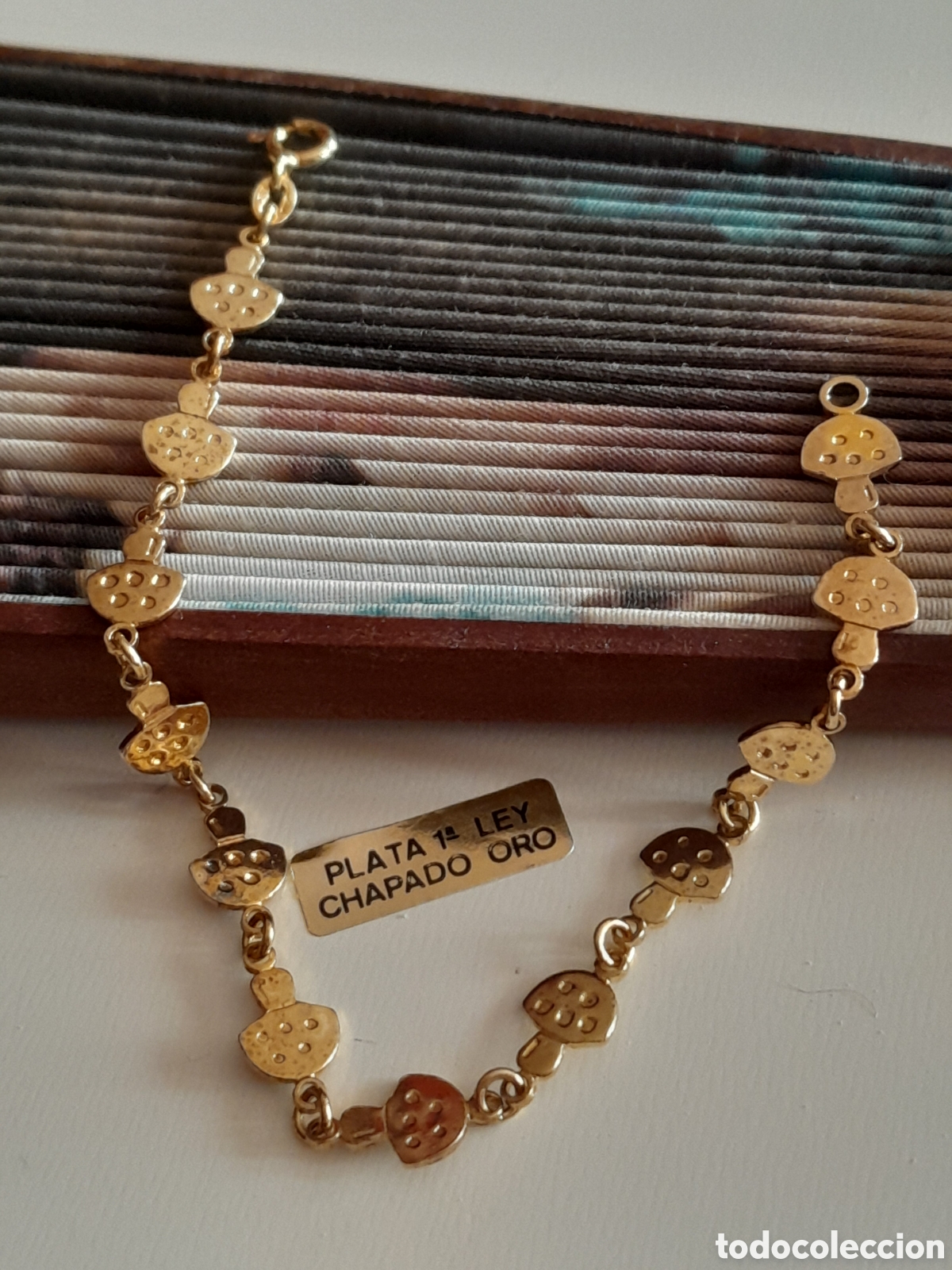 Joyeria: PULSERA DE PLATA CHAPADA EN ORO - Foto 2
