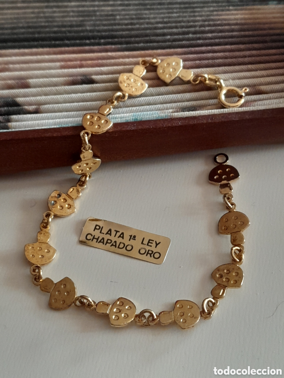 Joyeria: PULSERA DE PLATA CHAPADA EN ORO - Foto 3