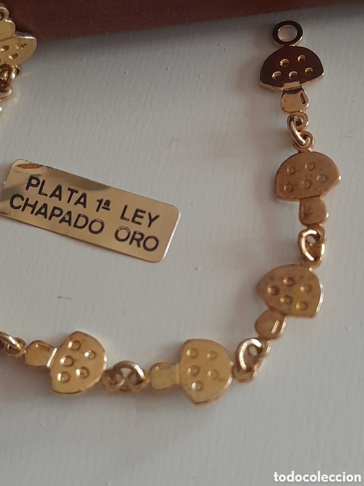 Joyeria: PULSERA DE PLATA CHAPADA EN ORO - Foto 4
