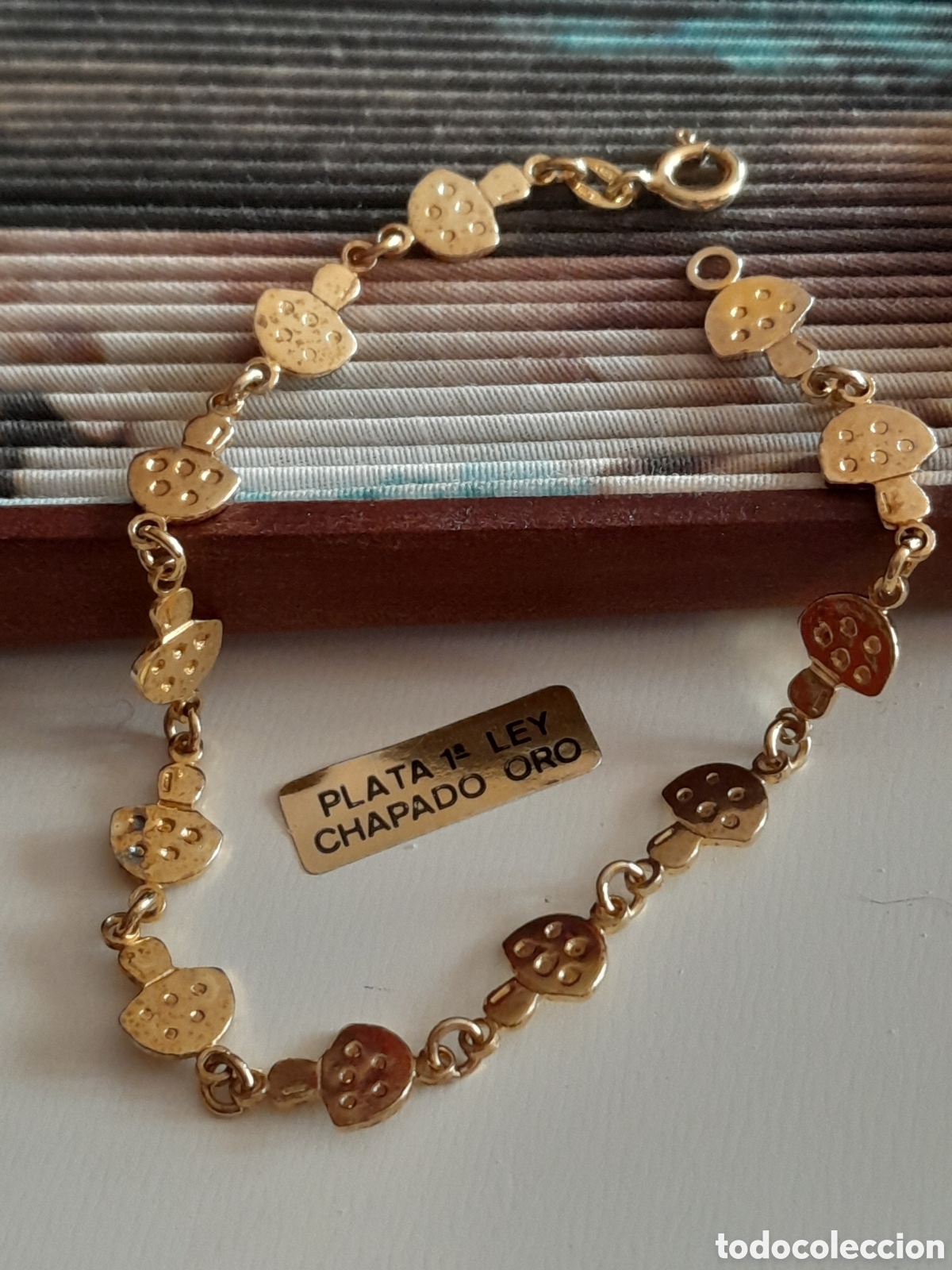 Joyeria: PULSERA DE PLATA CHAPADA EN ORO - Foto 1