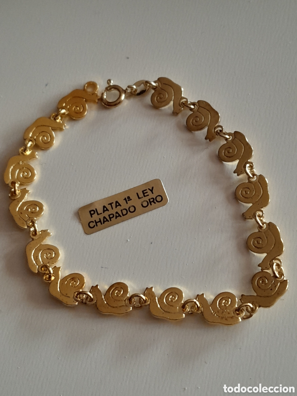 Joyeria: PULSERA DE PLATA CHAPADA EN ORO - Foto 2