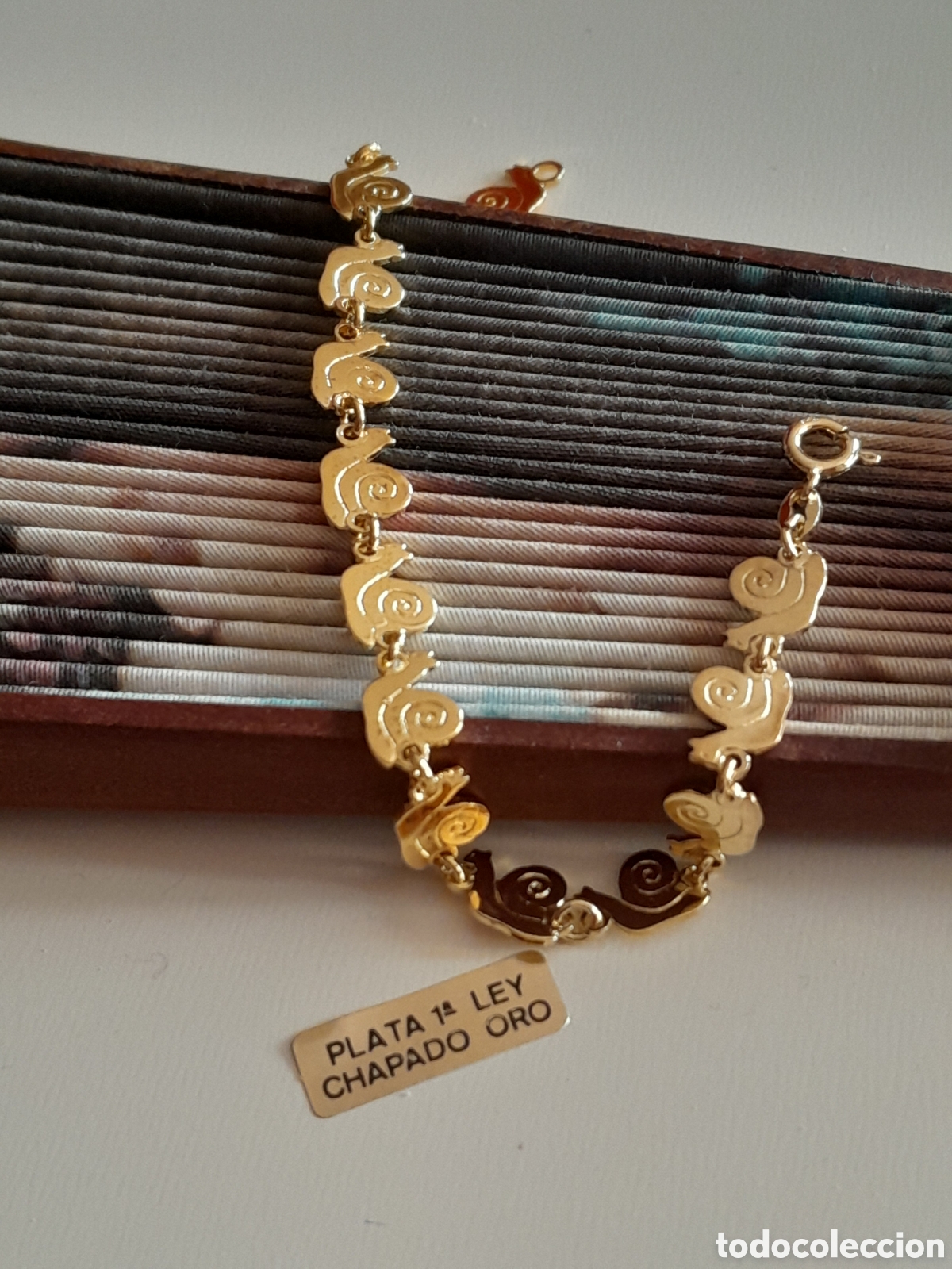 Joyeria: PULSERA DE PLATA CHAPADA EN ORO - Foto 1