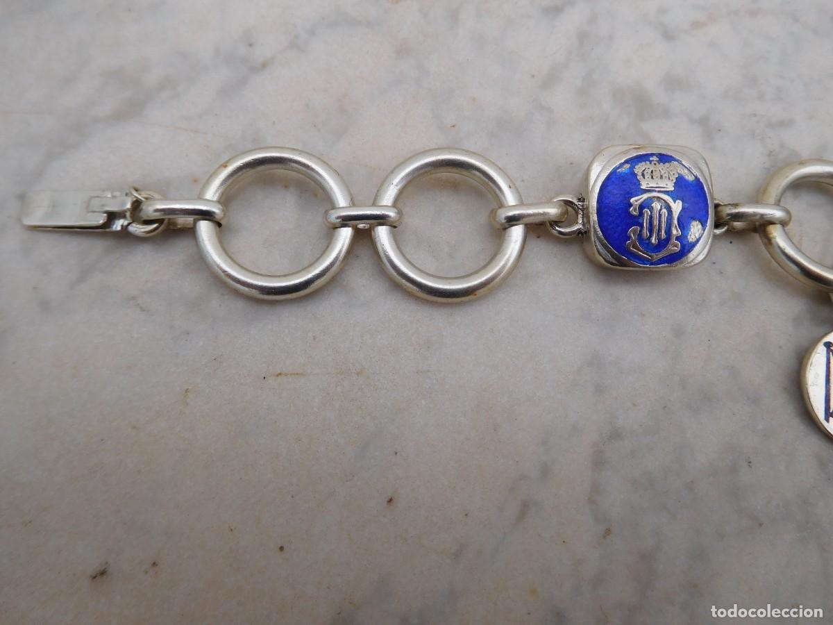 Joyeria: Pulsera de plata y esmalte con motivos mon&aacute;rquicos - Foto 4