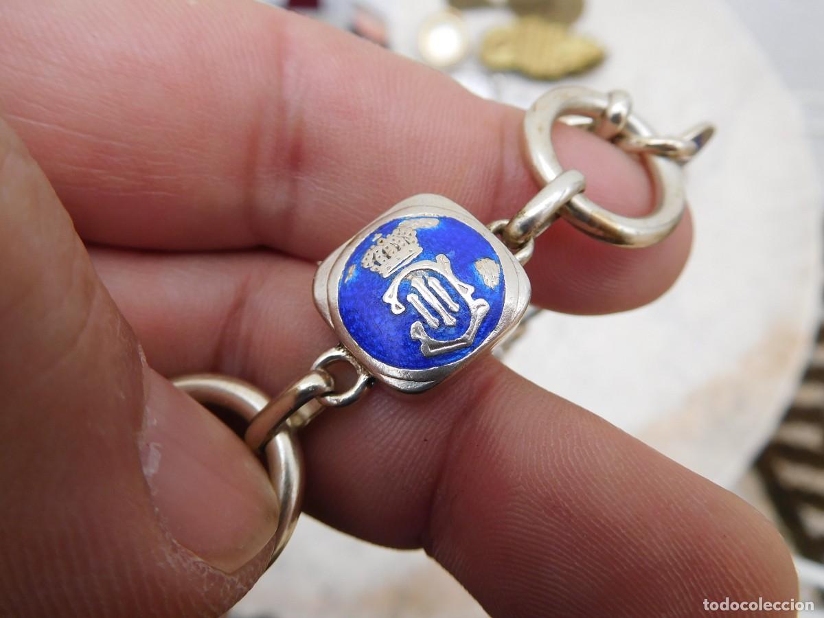 Joyeria: Pulsera de plata y esmalte con motivos mon&aacute;rquicos - Foto 6