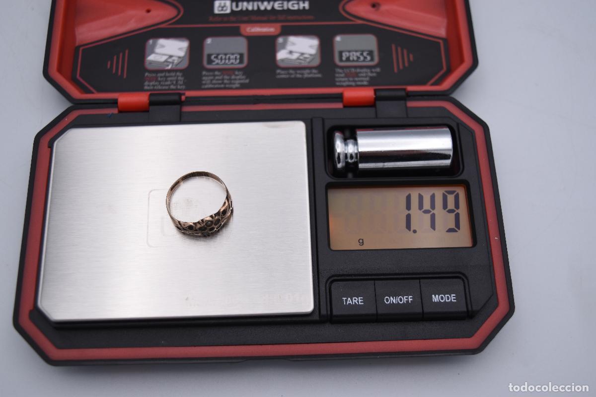 Joyeria: Anillo antiguo de oro 9k - Foto 3