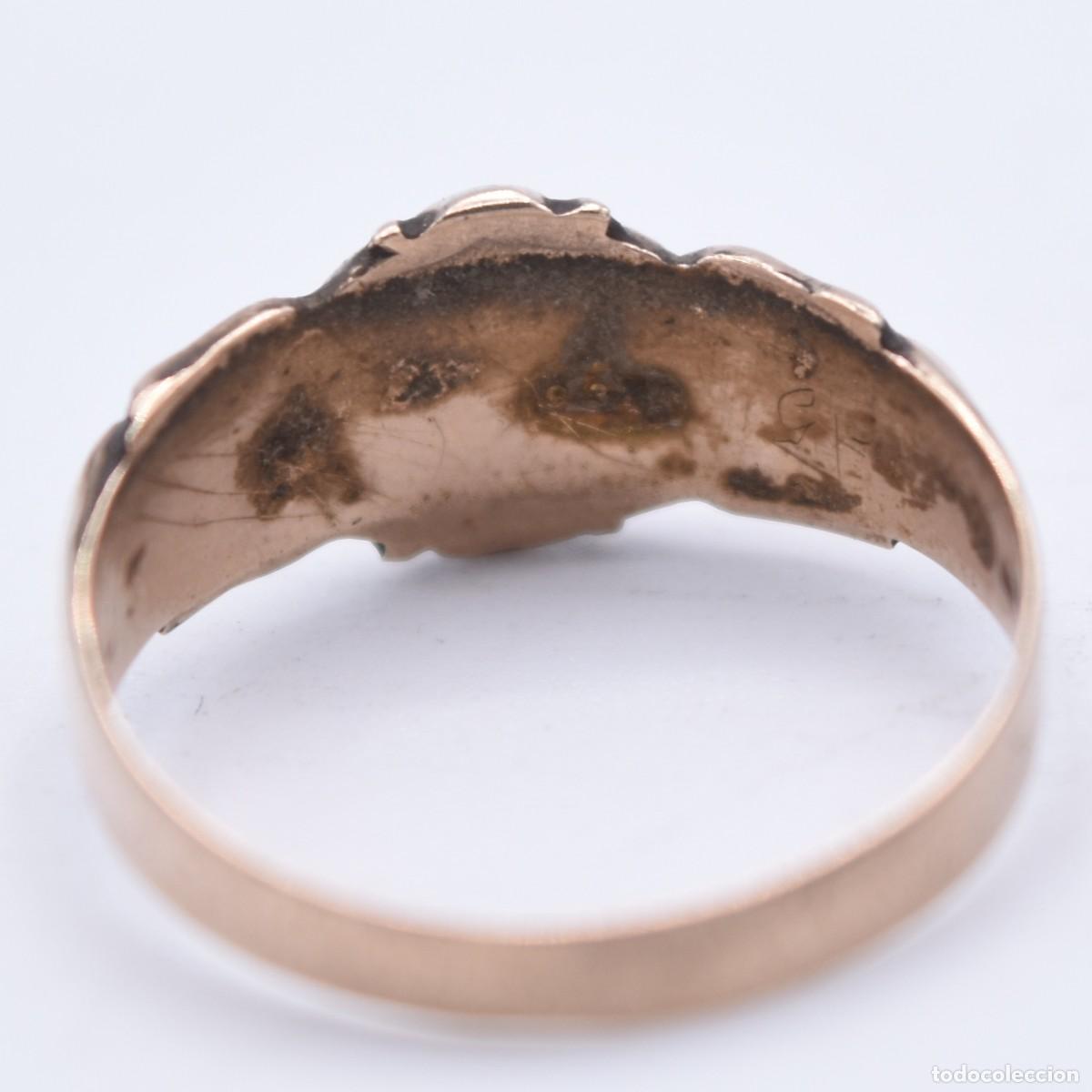 Joyeria: Anillo antiguo de oro 9k - Foto 12