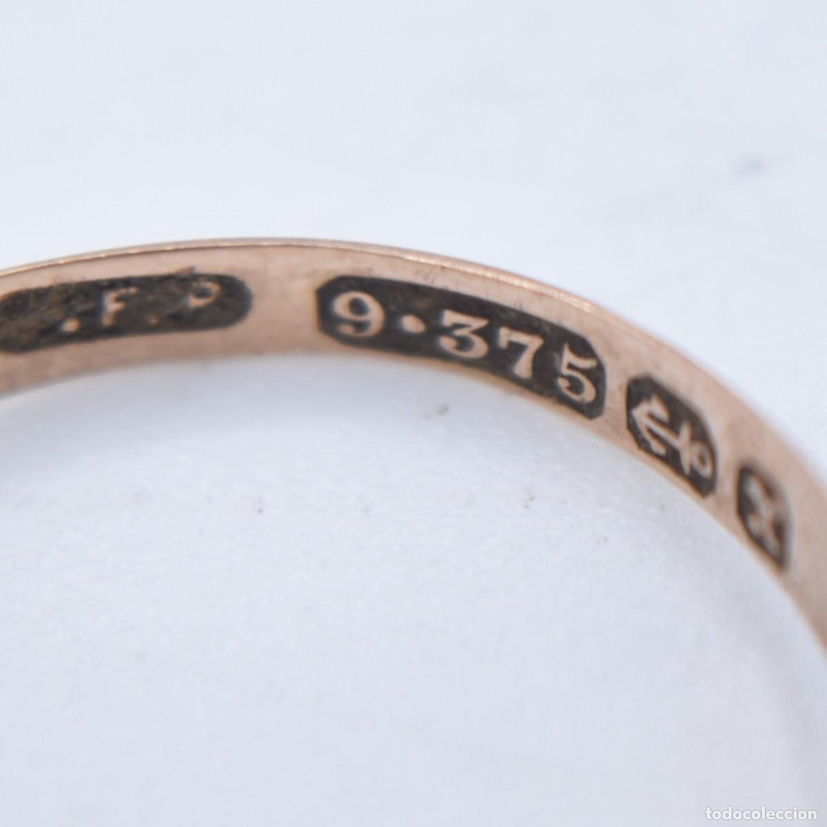 Joyeria: Anillo antiguo de oro 9k - Foto 13