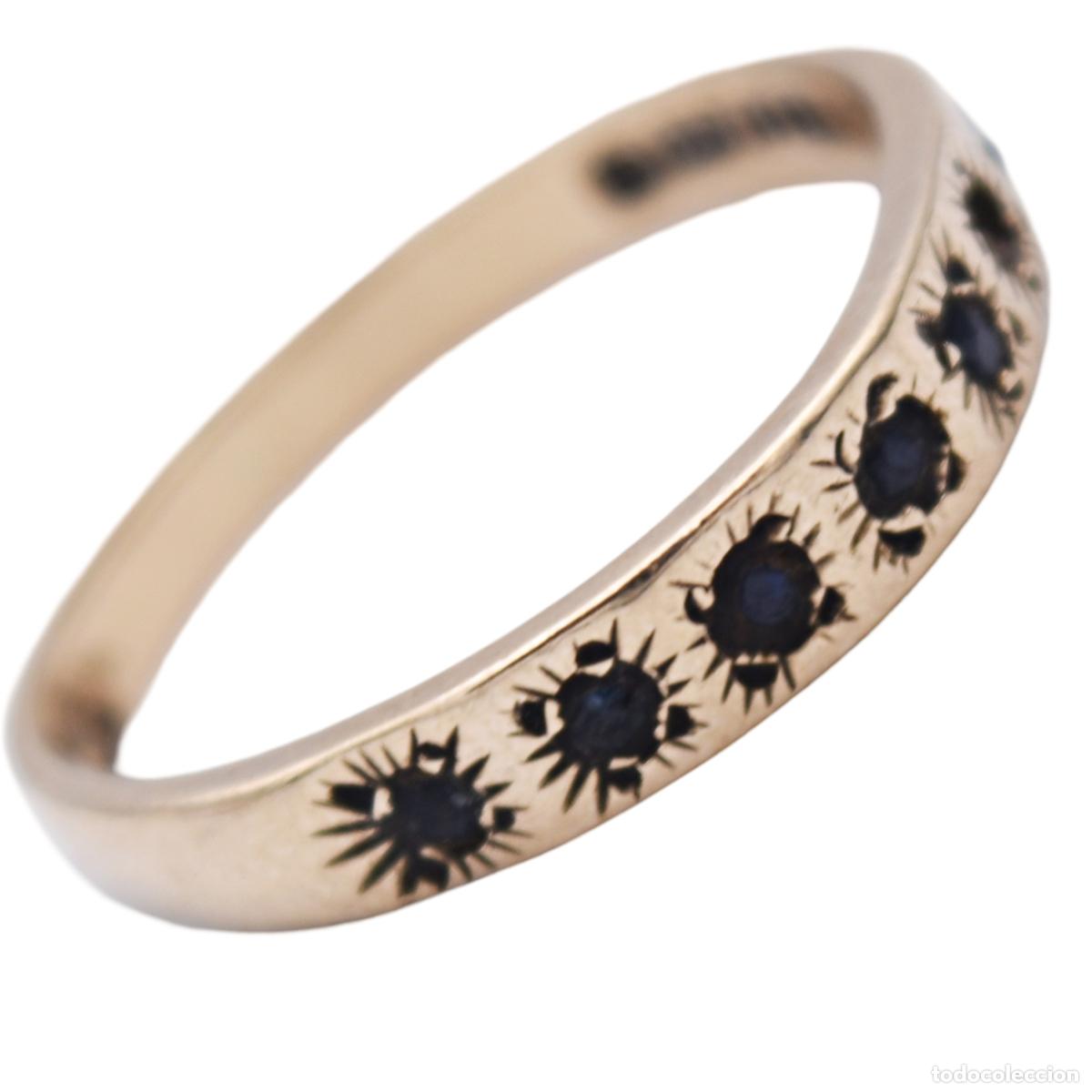 Joyeria: Anillo antiguo de oro 9k - Foto 2