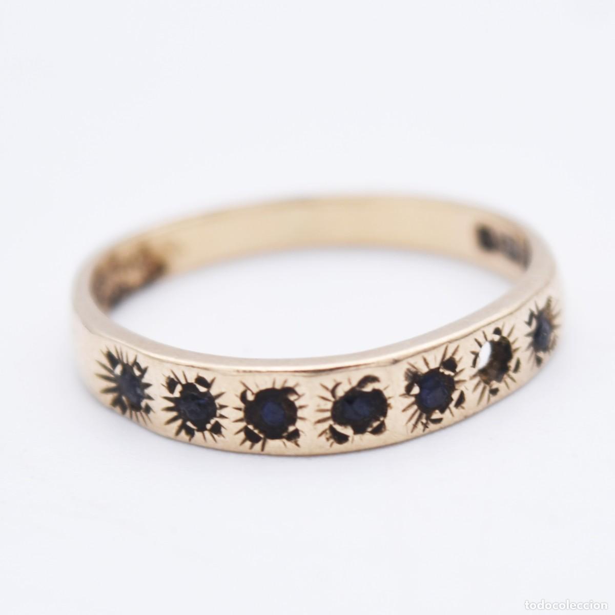 Joyeria: Anillo antiguo de oro 9k - Foto 3