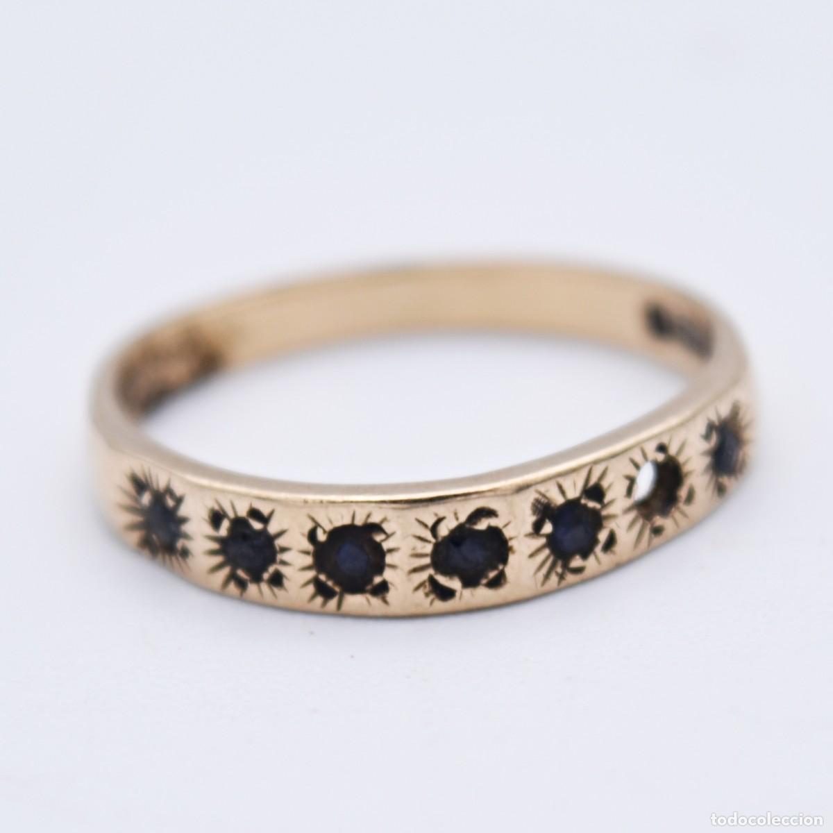 Joyeria: Anillo antiguo de oro 9k - Foto 7