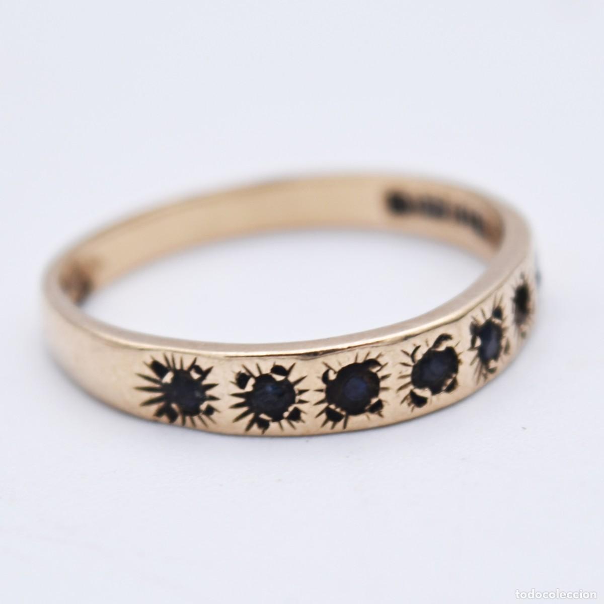 Joyeria: Anillo antiguo de oro 9k - Foto 8