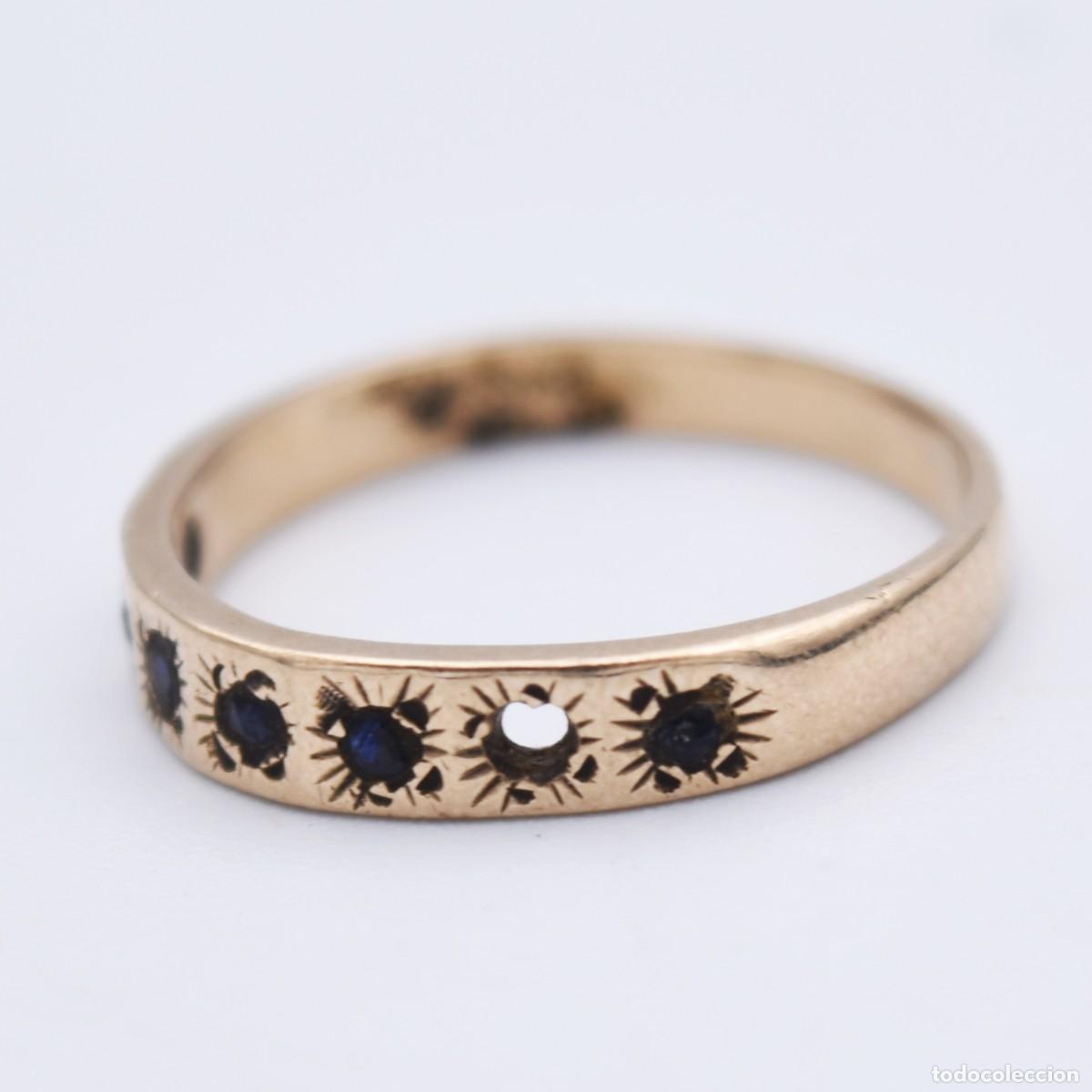 Joyeria: Anillo antiguo de oro 9k - Foto 9