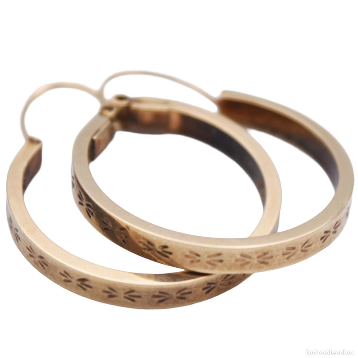 Joyeria: Pendientes de oro de 9k - Foto 1