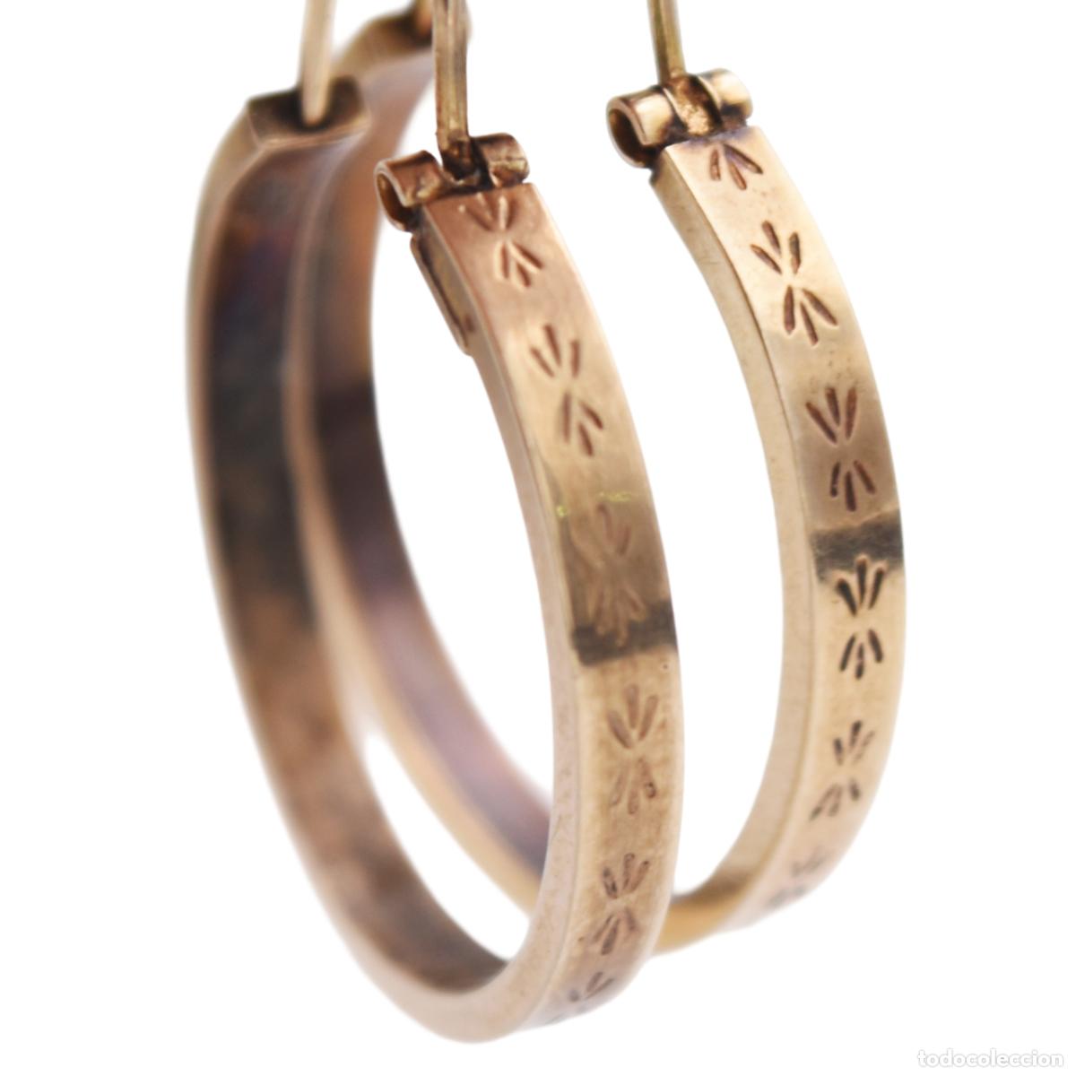 Joyeria: Pendientes de oro de 9k - Foto 2
