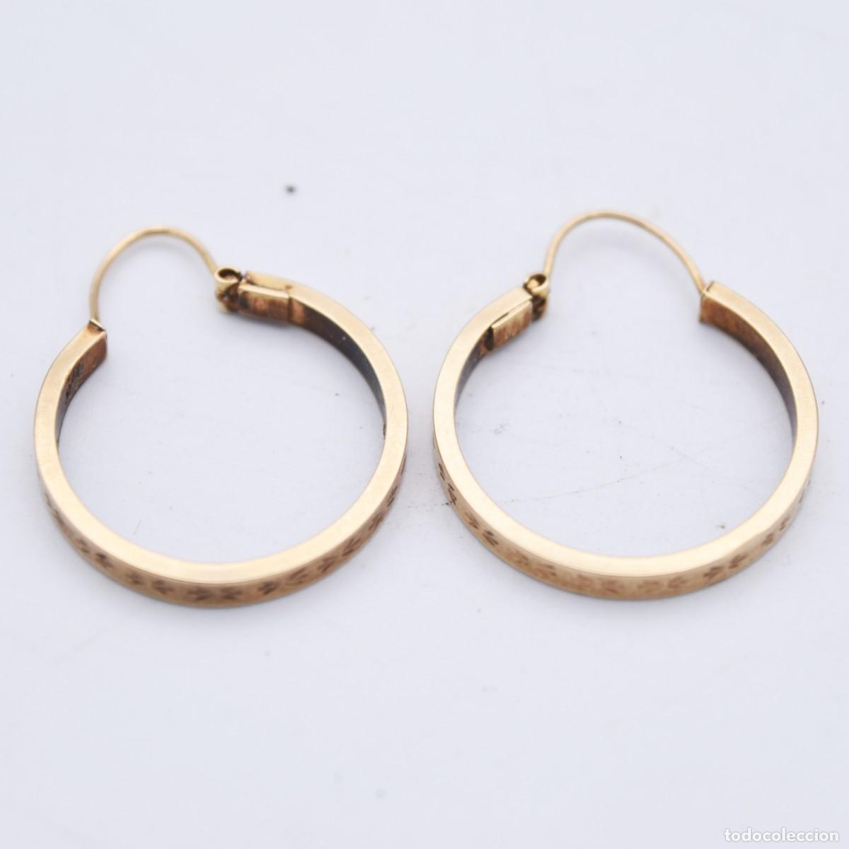 Joyeria: Pendientes de oro de 9k - Foto 8