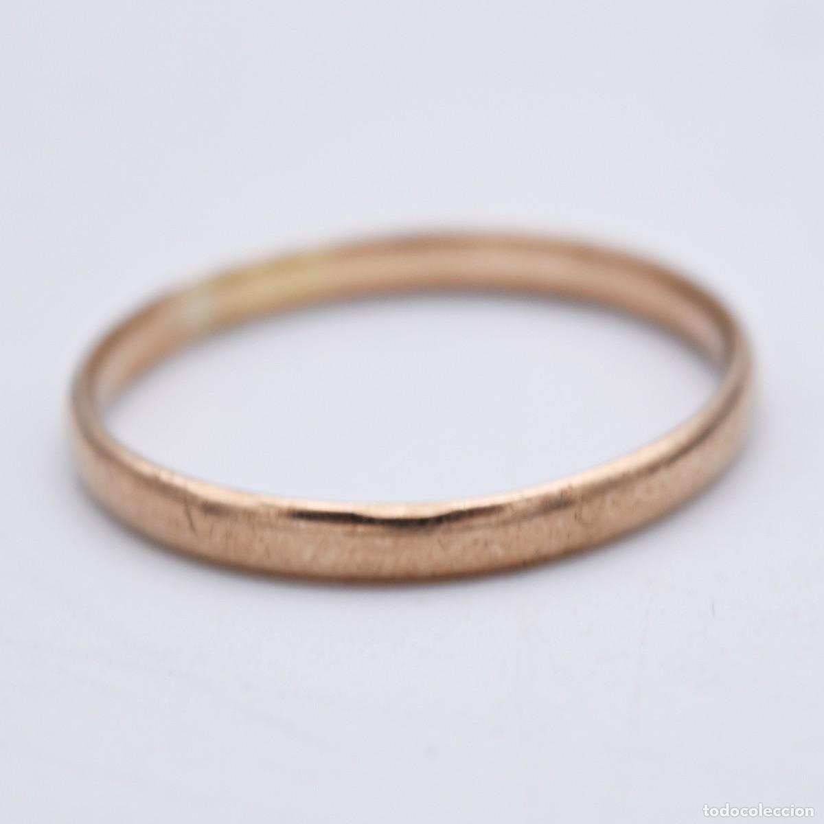 Joyeria: Anillo antiguo de oro de 9k - Foto 7