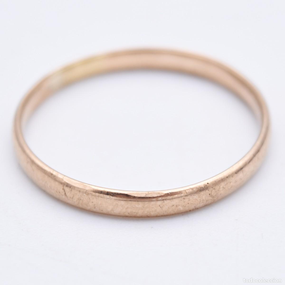 Joyeria: Anillo antiguo de oro de 9k - Foto 8