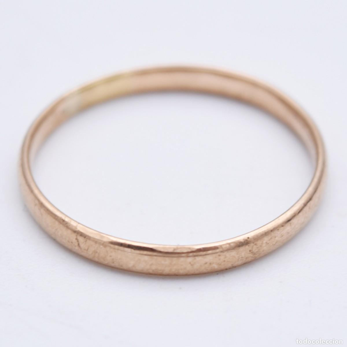 Joyeria: Anillo antiguo de oro de 9k - Foto 9