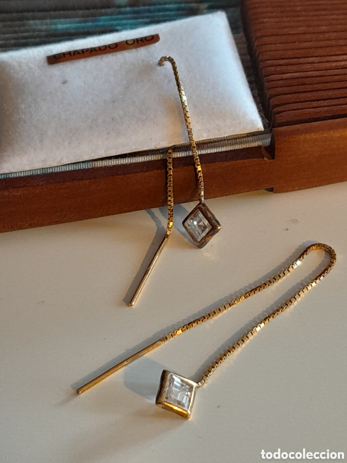 Joyeria: PENDIENTES DE PLATA CHAPADOS EN ORO - Foto 4