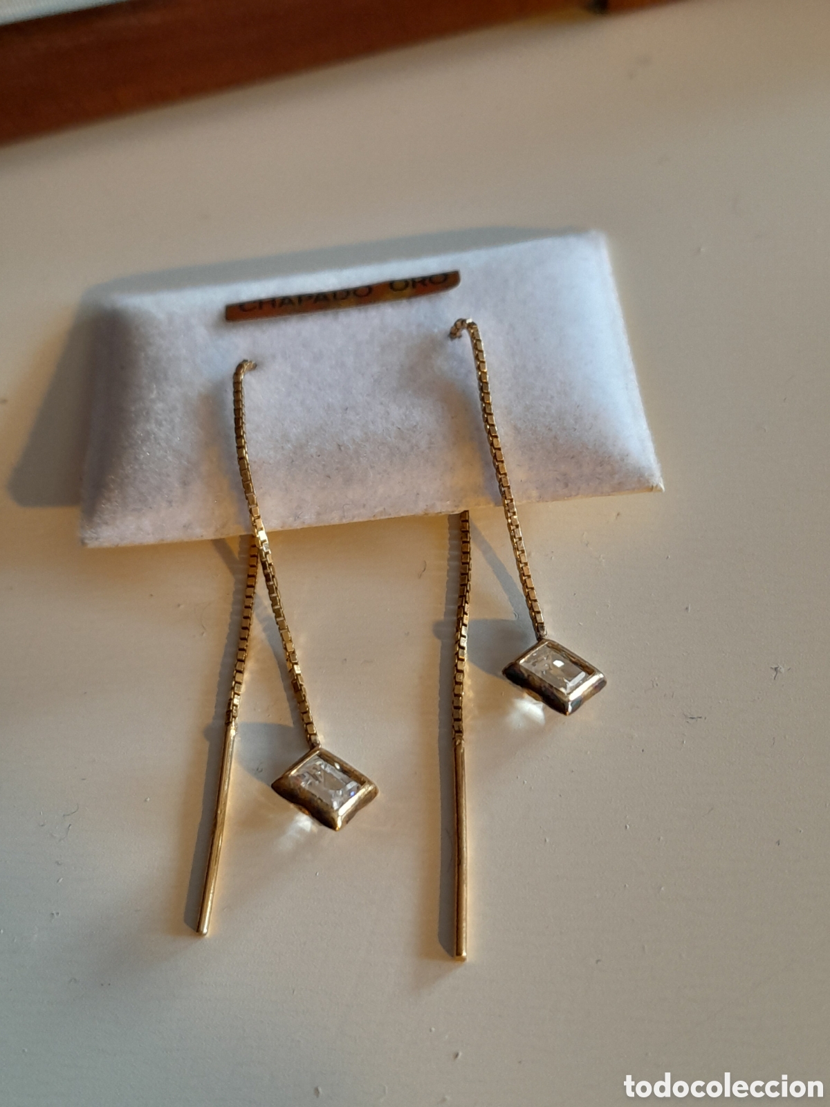 Joyeria: PENDIENTES DE PLATA CHAPADOS EN ORO - Foto 5