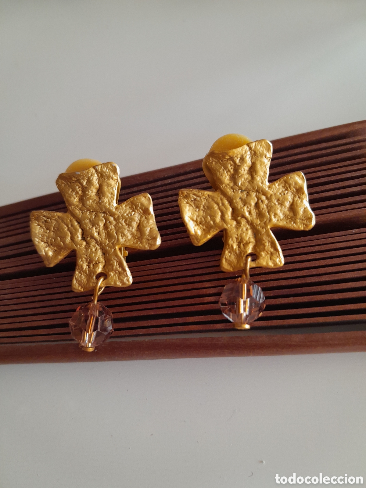 Joyeria: PENDIENTES CHAPADOS EN ORO MATIZADO - Foto 1
