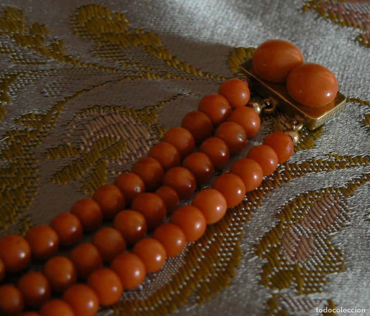 Joyeria: ANTIGUA PULSERA DE CORAL - Foto 2