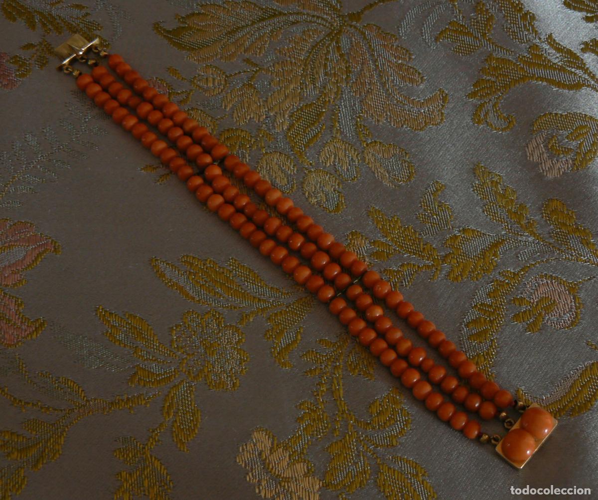 Joyeria: ANTIGUA PULSERA DE CORAL - Foto 3