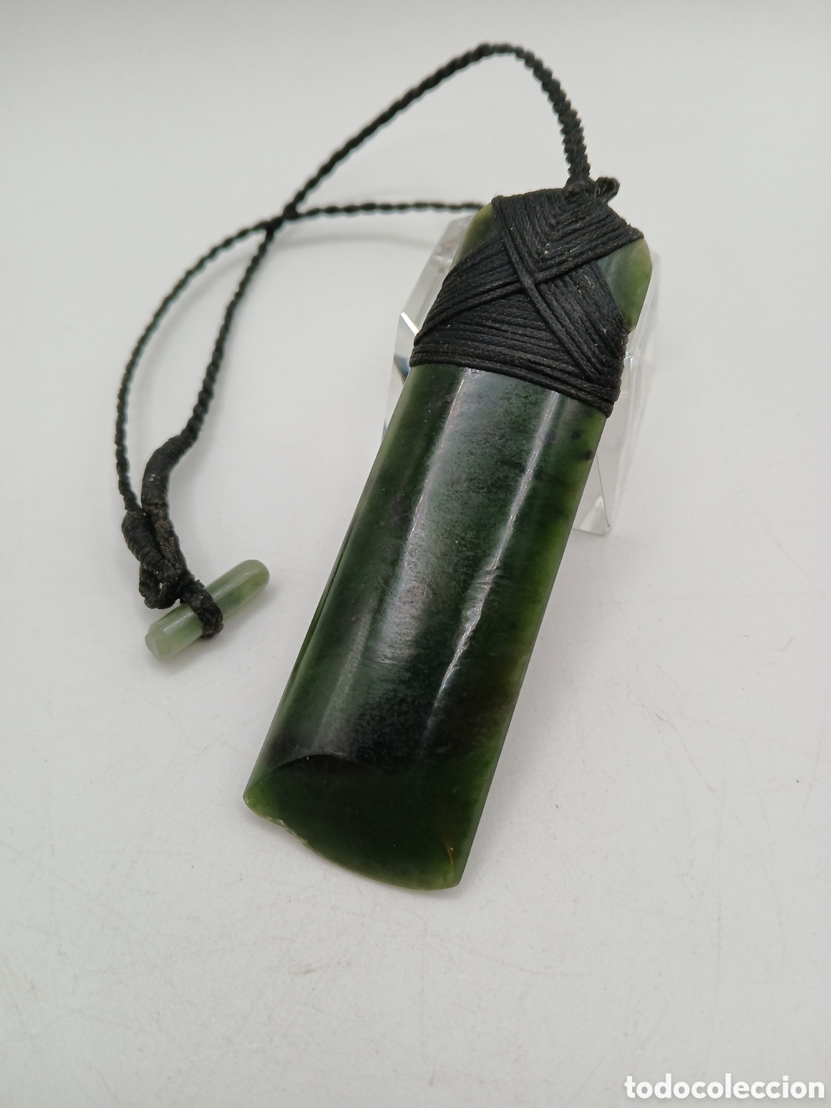 Joyeria: Collar jade verde y algod&oacute;n trenzado - Foto 4