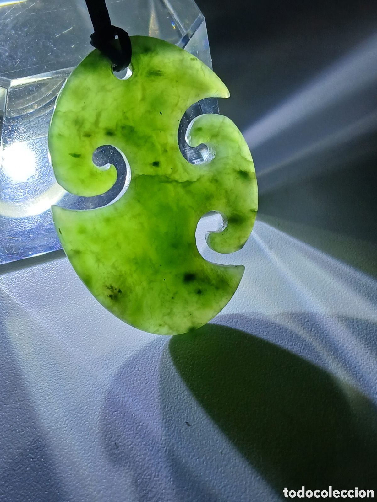Joyeria: Colgante jade verde tallado - Foto 2