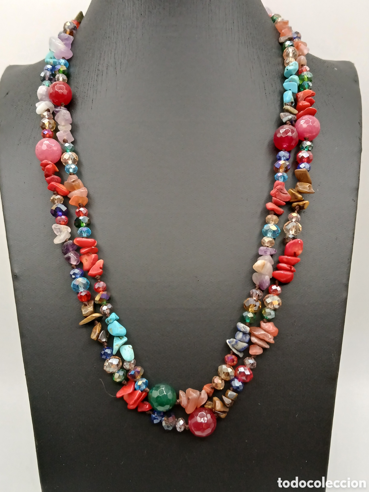 Joyeria: Collar cocktail piedras preciosas. Sin cierre - Foto 1